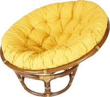 Ratanový PAPASAN tmavý - průměr 100 cm