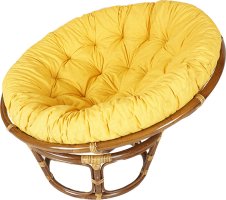 Ratanový PAPASAN tmavý - průměr 100 cm