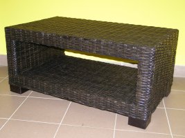 Ratanový stolek Carmona-mahagon