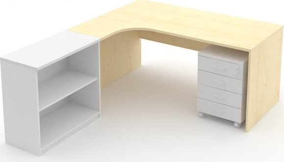 Rohový psací stůl ERGO