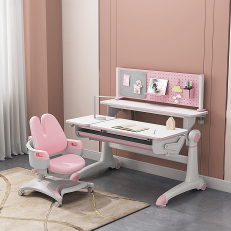 Rostoucí psací stůl Furnizone růžová