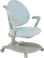 Rostoucí židle s podnožkou Comfyfurn šedá/modrá