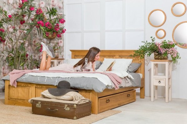Rustikální postel ACC03 180x200 cm