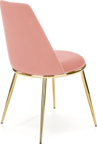 Růžová jídelní židle K460