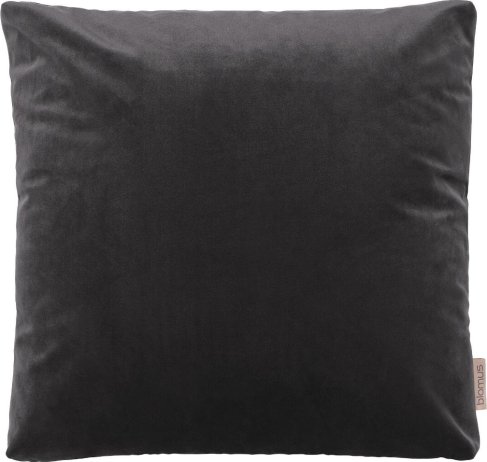 Sametový polštář 45 x 45 cm tmavě šedý
