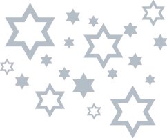 Samolepící dekorace Hvězdy, stříbrné
