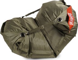 Sedací vak 189x140 comfort s popruhy khaki