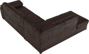 Rohová sedací souprava Vidrieras, levá rozkládací čokoládová