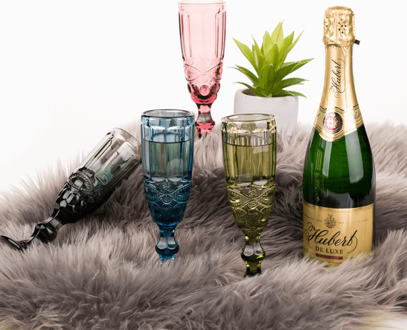 Set 4 sklenic na šampaňské Glazi 150ml