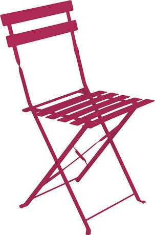 Skládací kovová židle CAMARGUE malina