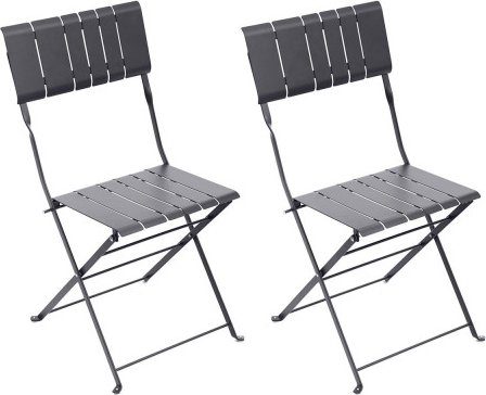 Skládací kovová židle Nasca graphite