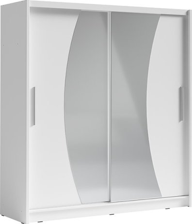 Bílá skříň s posuvnými dveřmi Palcos 2