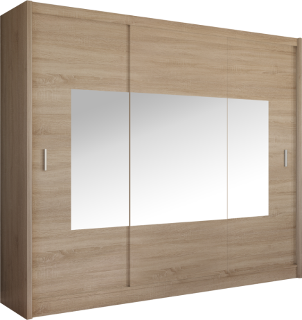 Skříň s posuvnými dveřmi Armoire 250 dub sonoma