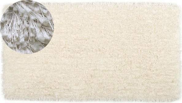 Bílý koberec Stela, 60x110 cm