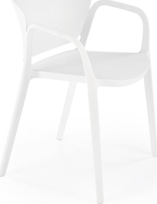 Stohovatelná zahradní židle K491 bílá