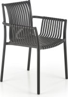 Stohovatelná zahradní židle K492 černá