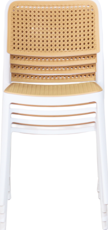 Stohovatelná židle Firt TYP 1 bílá/béžová