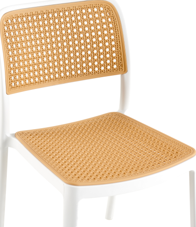 Stohovatelná židle Firt TYP 1 bílá/béžová