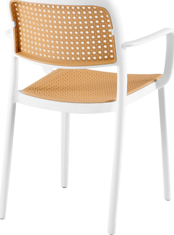 Stohovatelná židle Firt TYP 2 bílá/béžová
