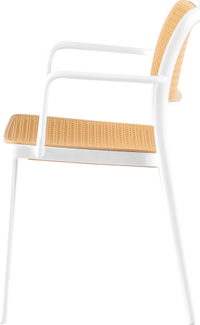 Stohovatelná židle Firt TYP 2 bílá/béžová