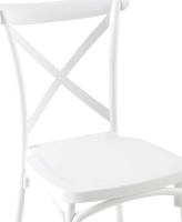 Bílá stohovatelná židle Zenith