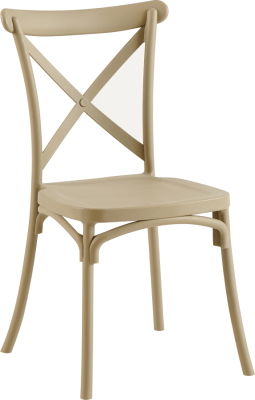 Béžová stohovatelná židle Zenith