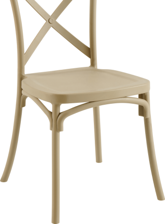 Béžová stohovatelná židle Zenith