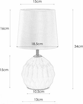 Keramická stolní lampička Lora 106880