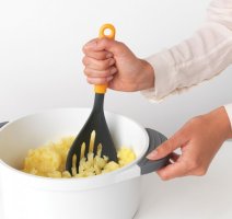 Šťouchadlo na brambory / lžíce, tmavě žlutá