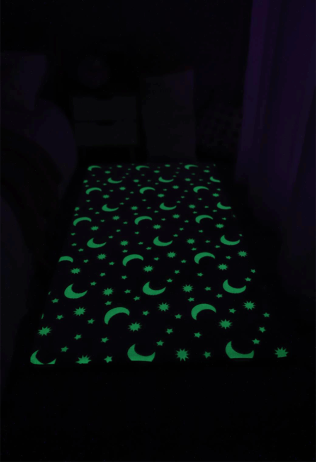Svítící koberec Glow šedá 60x100 cm