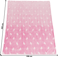 Svítící deka Glow růžová 150x200 cm