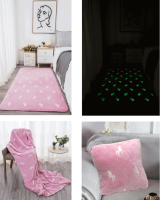 Svítící koberec Glow růžová 120x160 cm