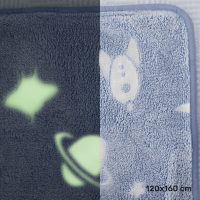 Svítící koberec Glow modrá 120x160 cm