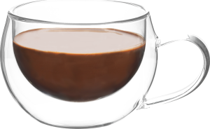 Termo sklenice HOTCOOL Cappuccino 280 ml set 2 ks
