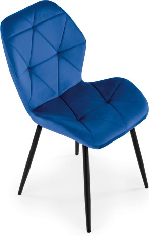 Tmavě modrá jídelní židle K453