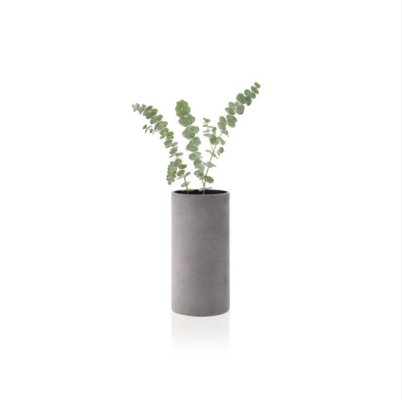 Tmavě šedá váza COLUNA M, výška 24 cm