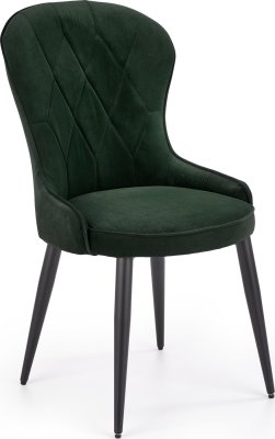 Tmavě zelená jídelní židle K366