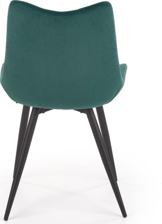 Tmavě zelená jídelní židle K388