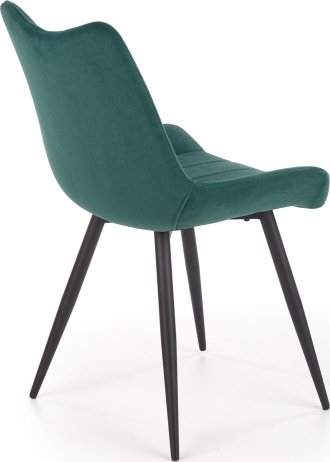 Tmavě zelená jídelní židle K388