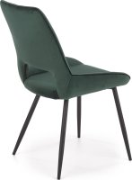 Tmavě zelená jídelní židle K404