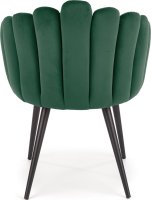 Tmavě zelená jídelní židle K410