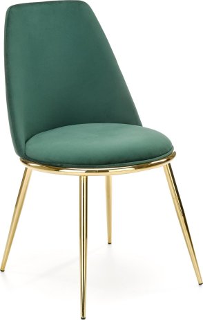 Tmavě zelená jídelní židle K460