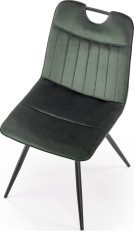 Tmavě zelená jídelní židle K521
