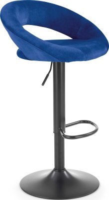 Tmavěmodrá barová židle H102