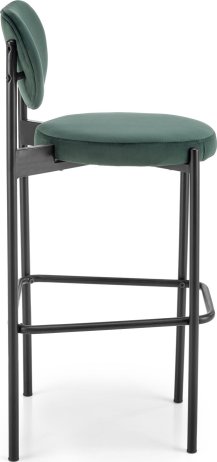 Tmavězelená barová židle H108