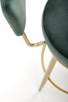 Tmavězelená barová židle H115