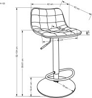 Tmavězelená barová židle H120