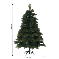 Vánoční stromek 3D, zelená, 160 cm, CHRISTMAS TYP 9