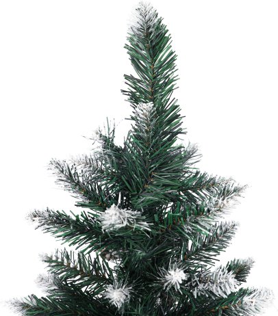 Vánoční stromek se šiškami, posněžený, 210cm, CHRISTMAS TYP 2