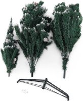 Vánoční stromek se šiškami, posněžený, 220cm, CHRISTMAS TYP 4